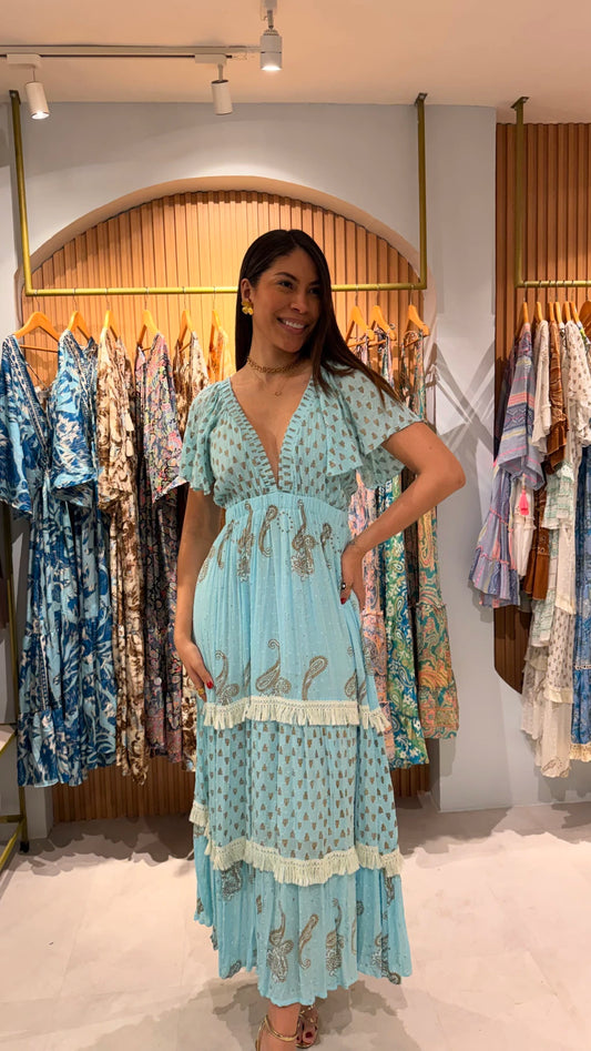 Vestido Marruecos de algodón, unitalla, Koral Boutique