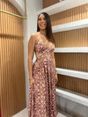 Vestido Mariposa rosa terracota